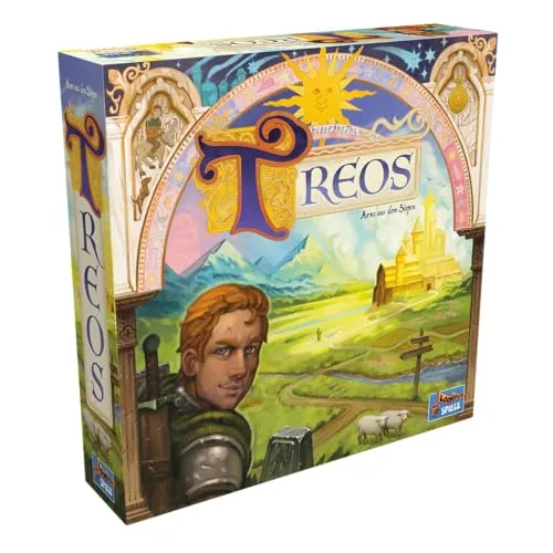 Treos - Abenteuerliches Familienspiel - Gesellschaftsspiel für 2-4 Spieler ab 10 Jahren, mit strategischem Hand Management und spannenden Entscheidungen auf der Suche nach Goldmünzen.