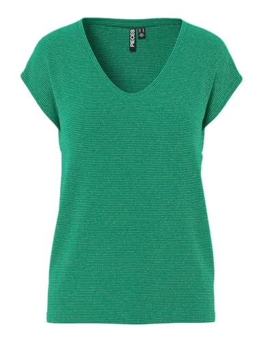 PIECES Pcbillo Tee Lurex Stripes Noos Bc