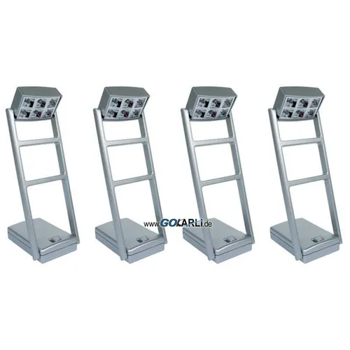 TIPP-KICK Flutlichtanlage mit Masten - 4-teiliges Set, sorgt für spannende Abendpartien und Atmosphäre beim Spiel