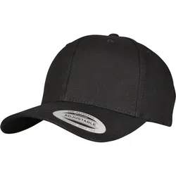 Flexfit 6-Panel Curved Metal Snap Cap, black