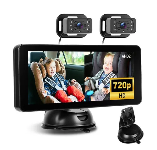 Hikity Babyphone 4.3' & 6.86' Auto Rücksitz Monitor - Babyphone mit 4,3