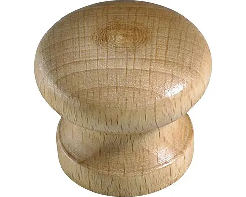 Möbelknopf Buche /lackiert ØxH 35/29 mm