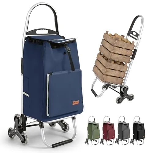 Sekey 2-in-1 Klappbarer Einkaufstrolley mit Kühlfach