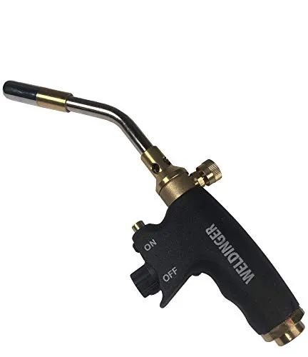 WELDINGER Lötfreund Piezo GA 200 Pistolenbrenner für Gaskartuschen (Lötbrenner)