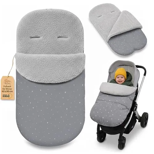 Winterfußsack für Kinderwagen und Buggy 90x45 cm