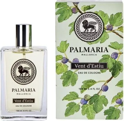 Palmaria Mallorca Vent d ́Estiu Eau de Cologne Spray 100 ml - Unisex Duft, handgefertigter Flacon mit einem Duft, der die sonnige Stimmung Mallorcas und die Frische des Meeres einfängt – ideal für jede Jahreszeit und jeden Anlass.