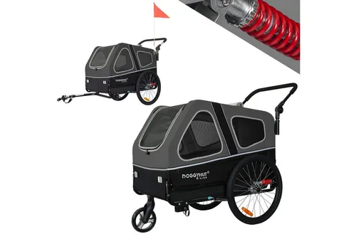 TIGGO Fahrradhundeanhänger Doggyhut S-Line XXL 2 in 1