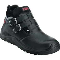 FHB Norbert S3 Sicherheitsschuhe, Größe 44, Schwarz - Herren Industrie & Handwerk Schuhe, feuerfest bis 300°C mit Airtoe Sicherheitskappe und komfortabler 