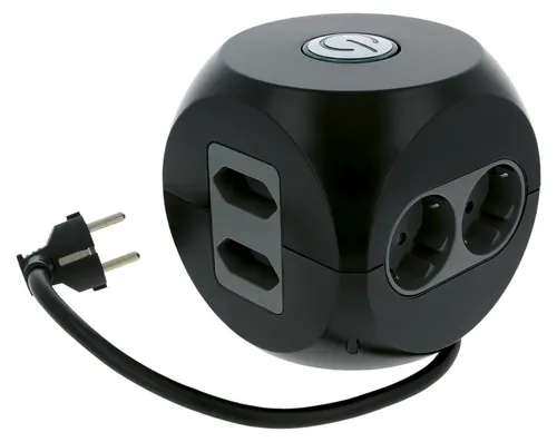amig Mehrfach-Tischplatte Mod.5540 mit Schalter und USB