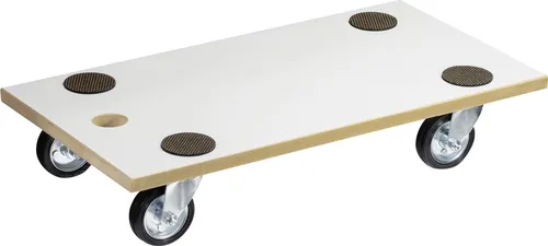 Wagner-System Möbelroller MM1316 mit Gummirollen - Transportroller mit einer Tragkraft von 250 kg, ideal für schwere Möbel. Ausgestattet mit Anti-Rutsch-Pads und Vollgummi-Rollen für empfindliche Böden. Made in Germany für höchste Qualität.