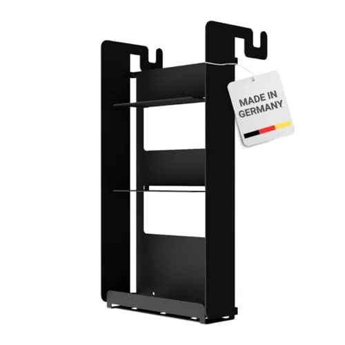 Radius Duschregal PURORAGGIO - Hängeregal ohne Bohren, schwarz - Ablagen - Innovatives, rostfreies Duschregal, das sich ohne Werkzeug leicht anpassen lässt und ideal für eine moderne Badezimmergestaltung ist.