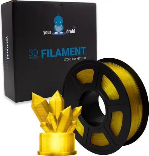 yourDroid PLA Filament Transparent Gelb 1.75mm 1kg