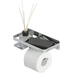 Tiger Edelstahl-Toilettenpapierhalter - (B)24 x (H)10 x (T)11,6 cm