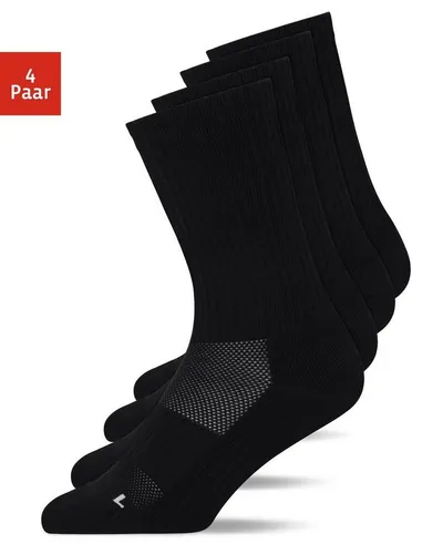 Snocks Hohe Kompressions Laufsocken 4 Paar - Atmungsaktive Sportsocken für Herren und Damen - Sportsocken mit Kompression für optimalen Halt, atmungsaktiv und ideal für intensive Aktivitäten wie Laufen oder Radfahren.