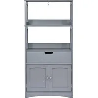COSTWAY Freistehender Badezimmerschrank