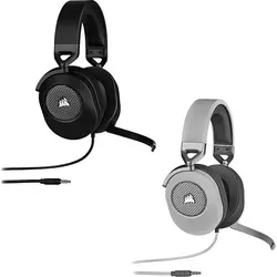 CORSAIR HS65 SURROUND - Multiplattform Gaming-Headset mit Dolby 7.1 Surround Sound, individuell anpassbare Klangsteuerung und komfortable Memory-Schaum-Ohrmuscheln für stundenlangen Spielspaß