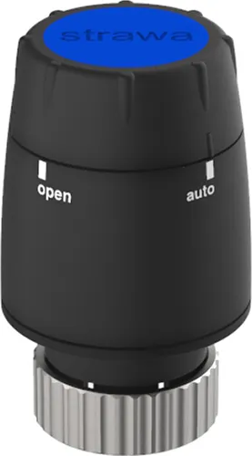 Strawa Strawatherm Stellantrieb 230 V - Zweipunktantrieb stromlos geschlossen für Fußbodenheizungen, wartungsfrei und geräuschlos. Ideal für präzise Temperaturregelung in Wohnungen, Büros und Schulen.