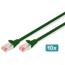 Digitus CAT 6 S/FTP Patchkabel, 10 Stück von DIGITUS