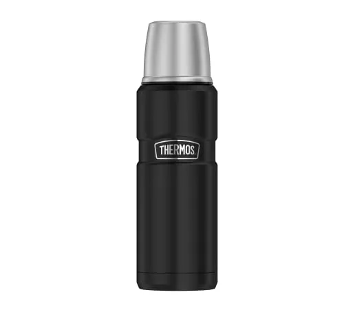 THERMOS STAINLESS KING Thermosflasche schwarz matt 0,47l von THERMOS