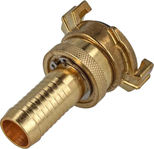 Tecuro - Schnellkupplung Mit 1/2 Zoll (13 Mm) Stutzen Für Saugleitung - Messing Blank