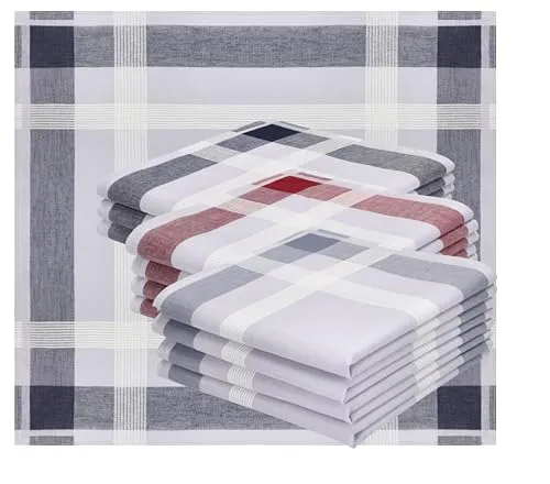 Betz 12 Stück Herren Stoff Taschentücher Set LUX 3 Größe 40x40cm 100% Baumwolle Dessin 20
