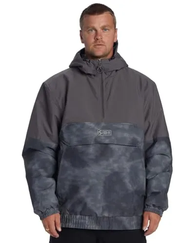 DC Shoes Men's Nexus Reversible Anorak Sweatshirt - Funktionsjacke mit WEATHER DEFENSE 5, 100% recyceltem Polyester und 150 g PROFILL-Isolierung für optimale Wärme und Komfort.