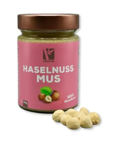 Cremiges Haselnussmus aus 100% Haselnüssen | Vegan, Glutenfrei, Ohne Palmöl & Zuckerzusatz | 300g