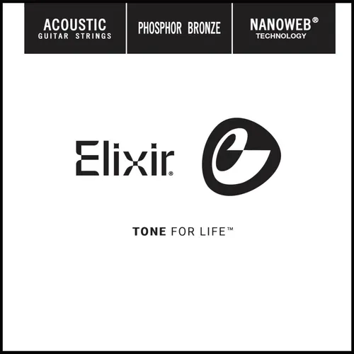 Elixir 14123 Einzelsaite 023 Nanoweb Phosphor Bronze