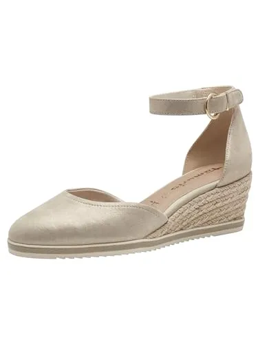 Tamaris Damen Keilpumps 1-22309-42 179 - Damen-Pumps mit TOUCH-IT Technologie für bequemen Komfort und rutschfester ANTIslide Sohle. Elegantes Design aus hochwertigem Leder und praktischer Klettverschluss für einfaches An- und Ausziehen.