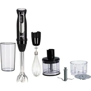 Braun MultiQuick 5 Pro MQ55254M - Leistungsstarker Stabmixer - Stabmixer mit 1.000 Watt, 25 Geschwindigkeitsstufen und Turbo-Modus. Inklusive Eis-Crusher, Schneebesen und Zerkleinerer-Aufsatz für vielseitige Zubereitungen.