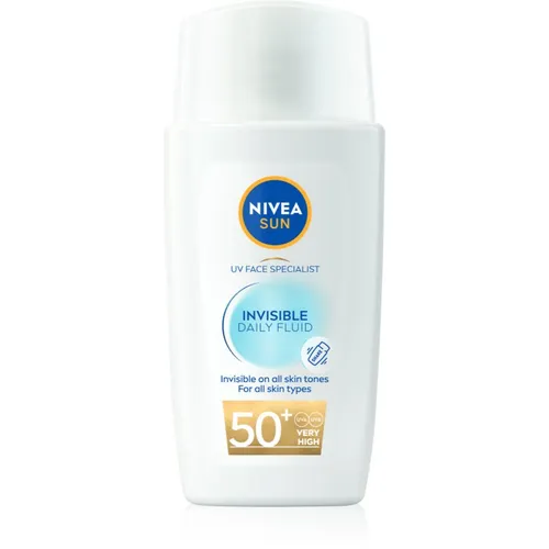 NIVEA SUN Invisible Daily Fluid leichtes, schützendes Fluid SPF 50+ 40 ml