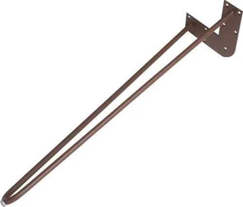 Dieda Tischbein Hairpin rostoptik - Tischbeine in rostoptischer Ausführung, ideal für einen modernen und industriellen Look in Ihrem Zuhause. Maße: 710 x 255 x 59 mm.