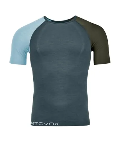 ORTOVOX Herren Shortsleeve 120 COMP LIGHT - Funktionsunterwäsche aus 120 g/m² Merinowolle, nahezu nahtlos für optimale Bewegungsfreiheit und beste Atmungsaktivität bei sportlichen Aktivitäten.