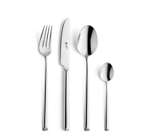 Paul Wirths Besteck-Set VIVENDI (24-tlg) für 6 Personen - Hochwertiges Edelstahl 18/10 Besteckset, hochglanzpoliert mit puristischer Eleganz – ideal für stilvolle Dinner und besondere Anlässe.