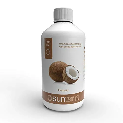 Suntana Spray Tan Kokosnuss Duft Lösung, Hellbraun 250 ML