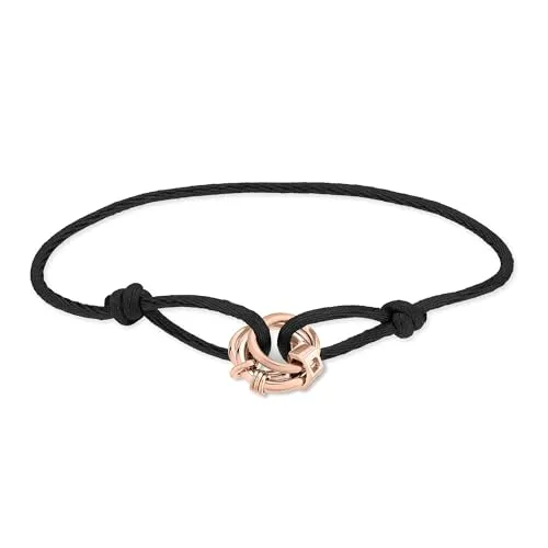 Liebeskind Berlin Stoffarmband LJ-1645-B-21 - Armband für Damen aus Edelstahl in IP Roségold, 21 cm, mit Zugverschluss. Zeitloses Design, perfekt kombinierbar und ideal als Geschenk für jeden Anlass.