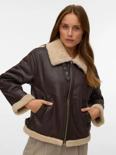 Vero Moda Kurzjacke VMVIRGINIA SHORT JACKET BOO farblich abgesetzte Details