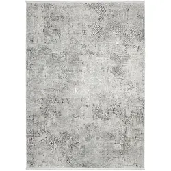 Produktbild Musterring Webteppich Stones, Grau, Hellgrau, Textil, rechteckig, 232x340 cm, Oeko-Tex® Standard 100, für Fußbodenheizung geeignet, Teppiche & Böden, Teppiche, Moderne Teppiche