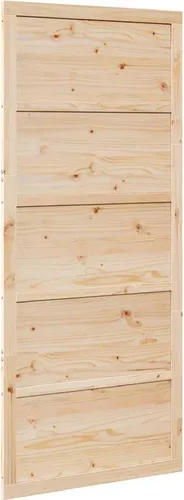 vidaXL Massivholztür Kiefer 90 x 2.5 x 208 cm in beige von vidaXL