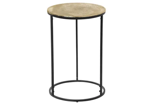 MIRRORS AND MORE Beistelltisch PADMA, Ø 41 cm in gold von MIRRORS AND MORE