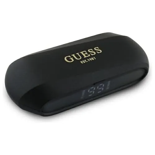 Guess Elongated Metallic Printed Logo - TWS Bluetooth-Kopfhörer - Kopfhörer mit TWS-Technologie für kabellose Freiheit, IPX6 wasserdicht und bis zu 5 Stunden Akkulaufzeit. Elegantes Design mit Metallic-Logo für Stil und Komfort.