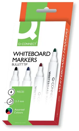 Whiteboardmarker 1,5-3mm 4ST sort.