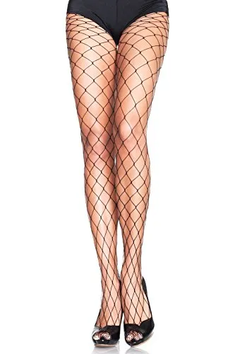 Leg Avenue Grobmaschige Netzstrumpfhose schwarz