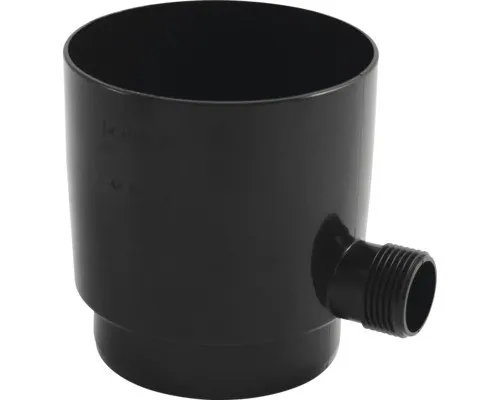 MARLEY Regensammler 105mm grau mit Überlaufstop - Dachrinnenteile, robuster Kunststoff mit innovativem Überlaufstop für effiziente Regenwassernutzung.