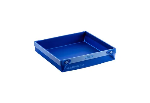 coox Backform WUNDERFORM Frame MQ, blau - Kuchenformen, ideal für kreative Backprojekte mit einem Fassungsvermögen von ca. 3 L und temperaturbeständig von -40 bis +230 °C.