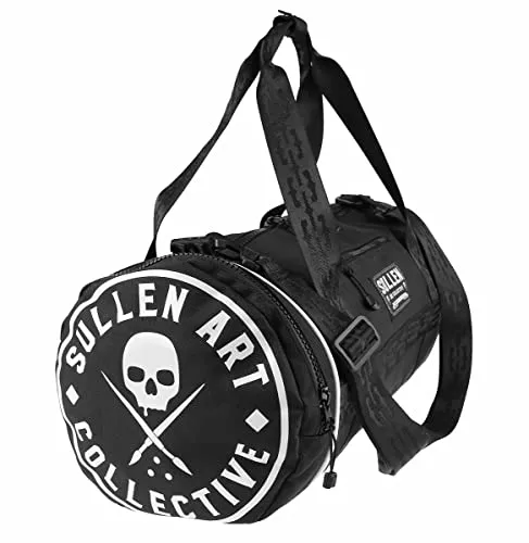 Sullen Unisex Overnighter Duffle XL Bag Black - Reisetasche mit ca. 55 x 28 x 28cm, zwei seitlichen Trennfächern für Schuhe und einem abnehmbaren Schultergurt – perfekt für Wochenendausflüge.