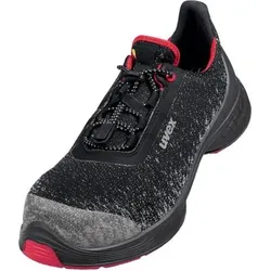 uvex 1 G2 Sicherheitsschuh Halbschuhe S1, schwarz/rot - Größe 42 - Der uvex 1 G2 Sicherheitsschuh verbindet modernes Design mit innovativer Sohlentechnologie für optimalen Tragekomfort und Stabilität. Ideal für den täglichen Einsatz im Beruf.