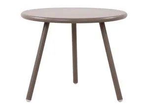 CLP Couchtisch Berea I Runder Loungetisch für drinnen und draußen - Konsolentisch für Wohnzimmer, wetterfest und UV-beständig, ideal für Garten und Balkon mit stabiler, rostfreier Konstruktion.