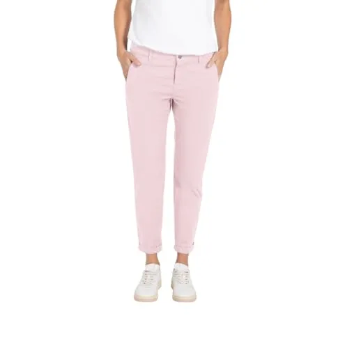 MAC Chinohose Damen TURN UP in Rosa