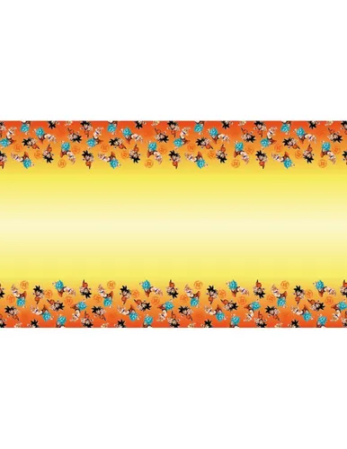 Dragon Ball Z-Tischdecke gelb-orange 136 x 228 cm - Cod.319759